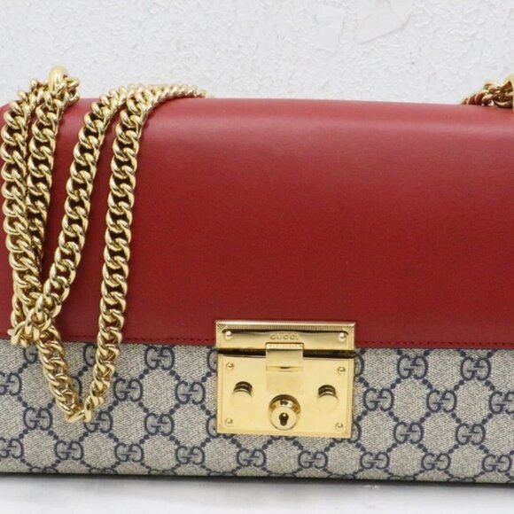 Gucci GG Supreme Padlock Medium Shoulder Bag - Picture 1 of 14